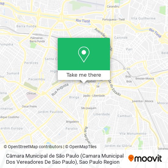 Câmara Municipal de São Paulo (Camara Municipal Dos Vereadores De Sao Paulo) map