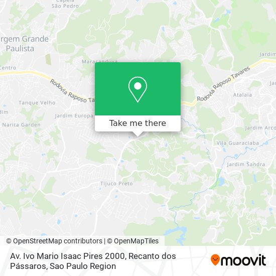 Av. Ivo Mario Isaac Pires 2000, Recanto dos Pássaros map