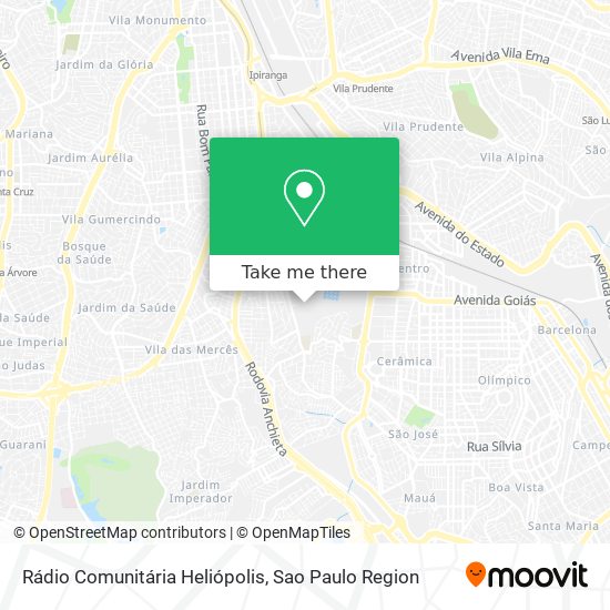 Rádio Comunitária Heliópolis map