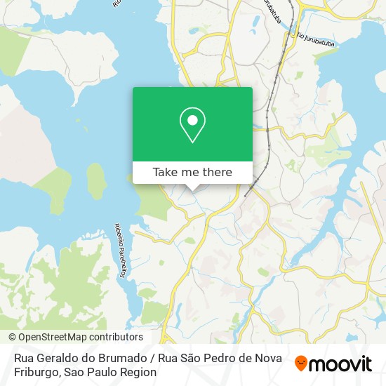 Rua Geraldo do Brumado / Rua São Pedro de Nova Friburgo map