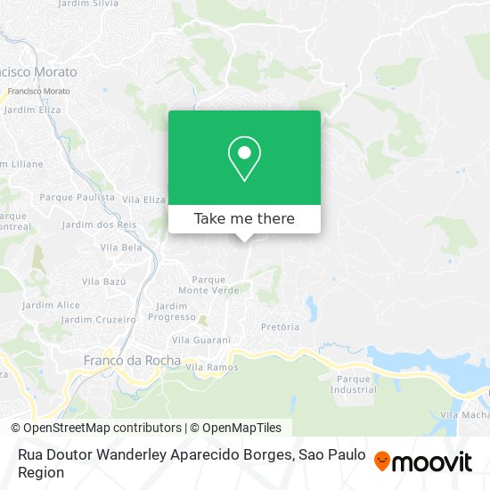 Rua Doutor Wanderley Aparecido Borges map