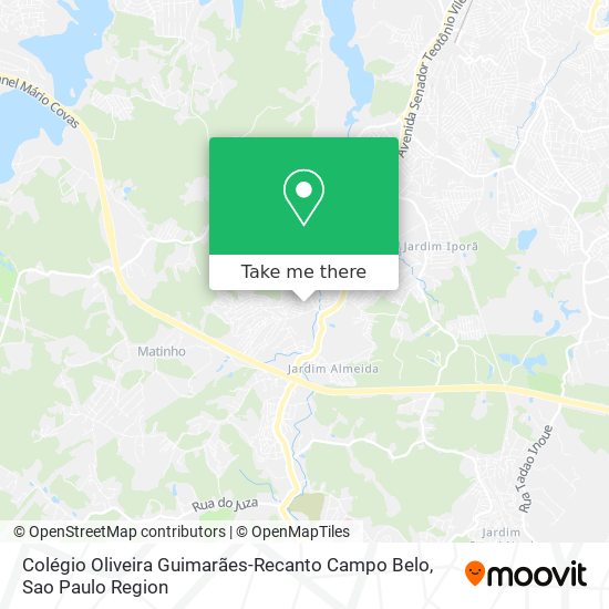 Colégio Oliveira Guimarães-Recanto Campo Belo map
