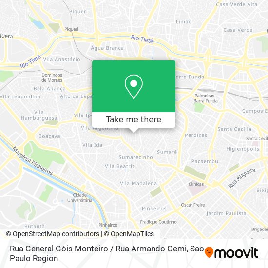 Rua General Góis Monteiro / Rua Armando Gemi map