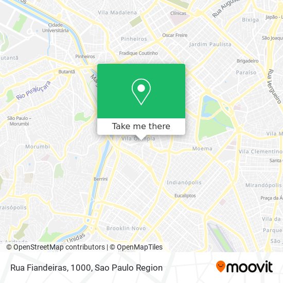 Mapa Rua Fiandeiras, 1000