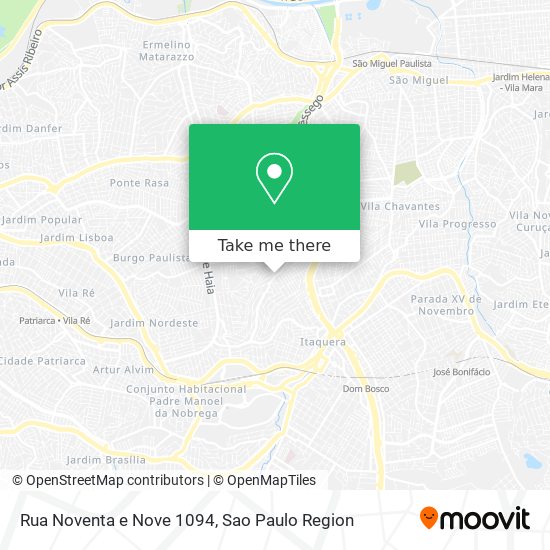 Mapa Rua Noventa e Nove 1094