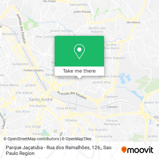 Mapa Parque Jaçatuba - Rua dos Ramalhões, 126,