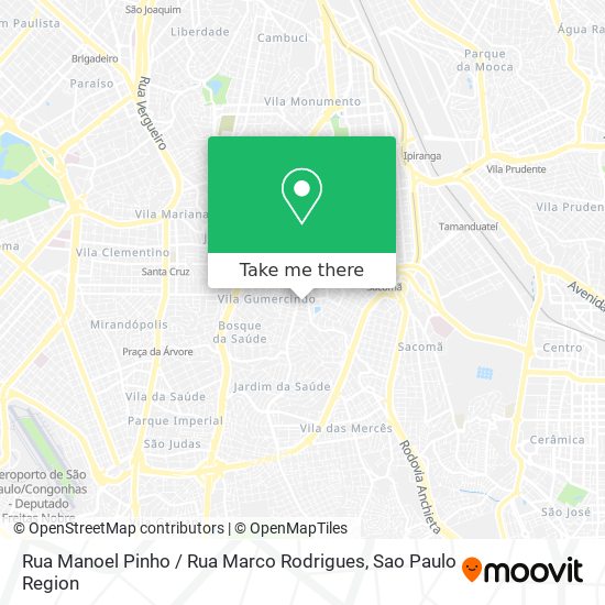 Mapa Rua Manoel Pinho / Rua Marco Rodrigues