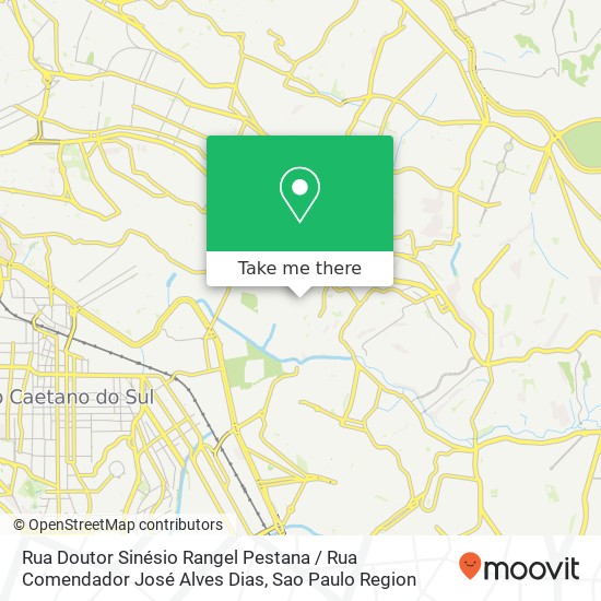 Mapa Rua Doutor Sinésio Rangel Pestana / Rua Comendador José Alves Dias