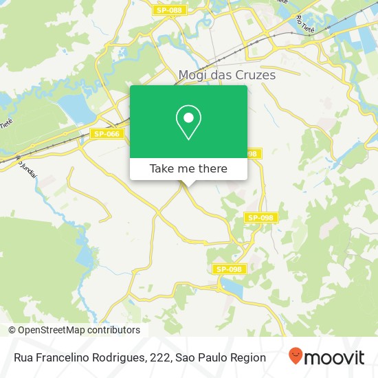 Rua Francelino Rodrigues, 222 map