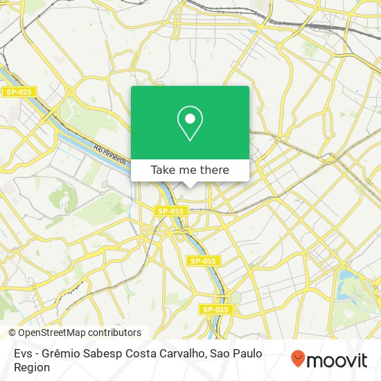 Mapa Evs - Grêmio Sabesp Costa Carvalho