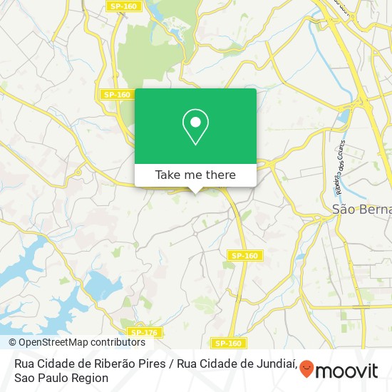 Rua Cidade de Riberão Pires / Rua Cidade de Jundiaí map