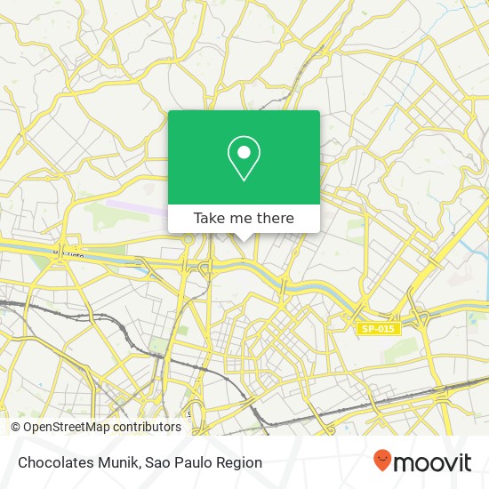 Chocolates Munik map