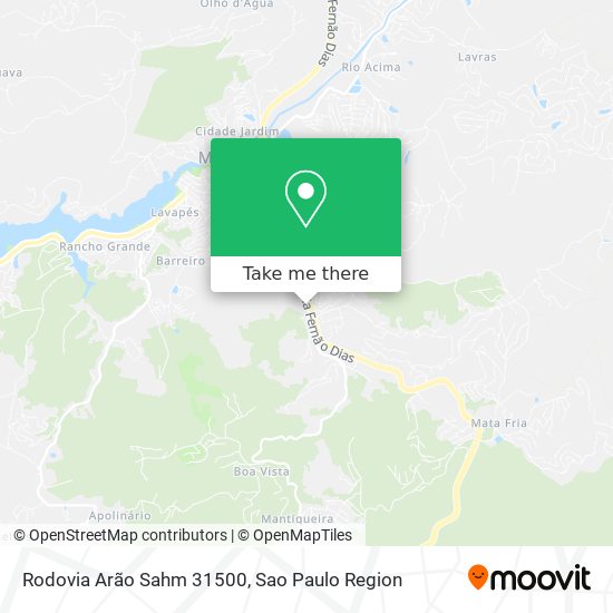 Rodovia Arão Sahm 31500 map