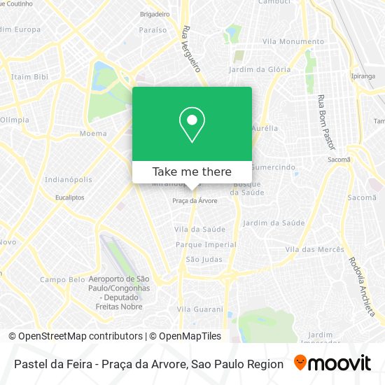 Mapa Pastel da Feira - Praça da Arvore