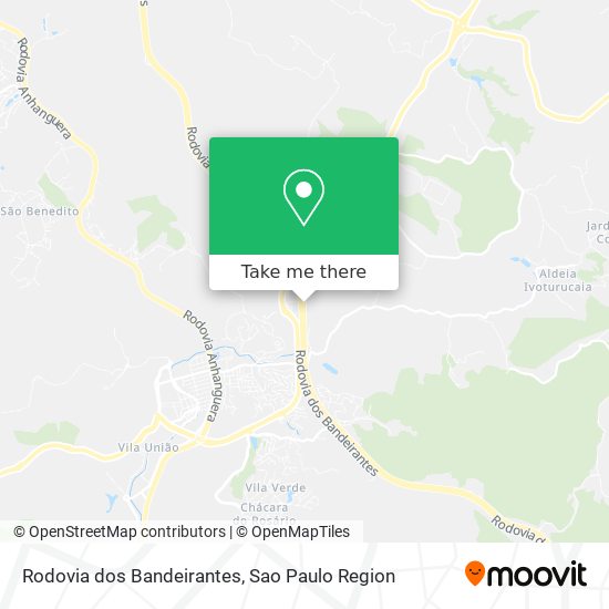 Mapa Rodovia dos Bandeirantes