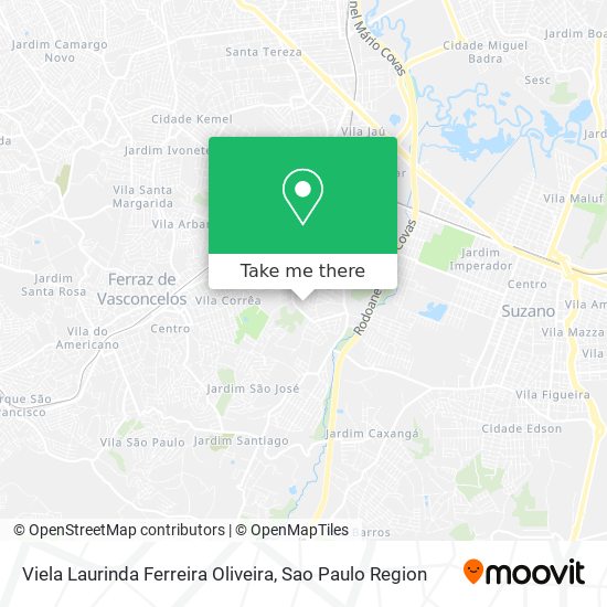 Mapa Viela Laurinda Ferreira Oliveira