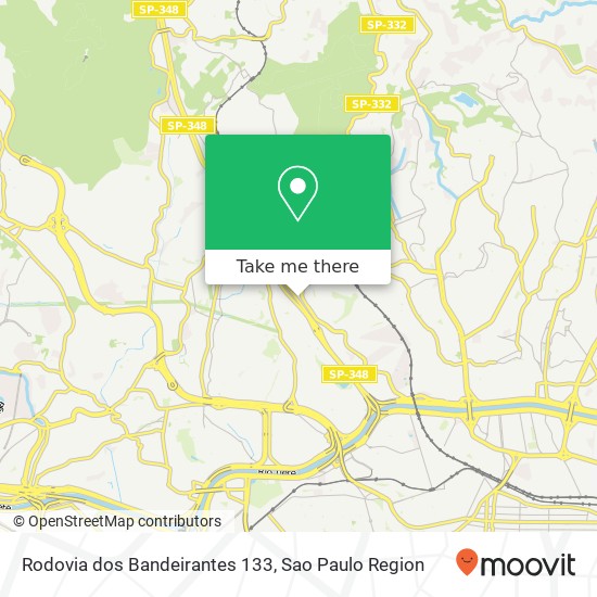 Rodovia dos Bandeirantes 133 map