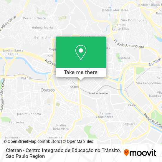 Cietran - Centro Integrado de Educação no Trânsito map