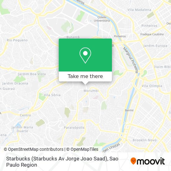 Mapa Starbucks (Starbucks Av Jorge Joao Saad)