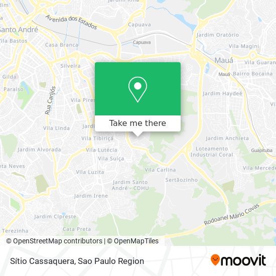 Sítio Cassaquera map