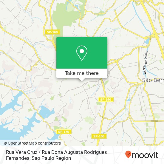 Rua Vera Cruz / Rua Dona Augusta Rodrigues Fernandes map