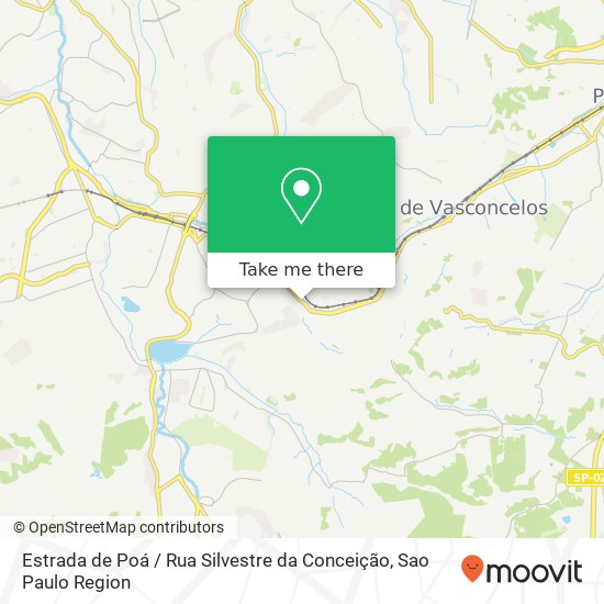 Estrada de Poá / Rua Silvestre da Conceição map
