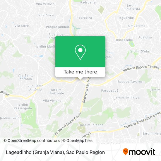 Lageadinho (Granja Viana) map