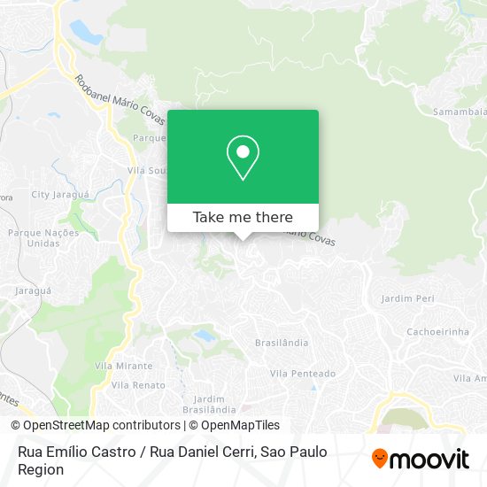 Rua Emílio Castro / Rua Daniel Cerri map