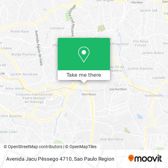 Mapa Avenida Jacu Pêssego 4710