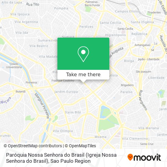 Paróquia Nossa Senhora do Brasil map