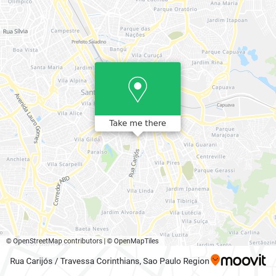 Rua Carijós / Travessa Corinthians map