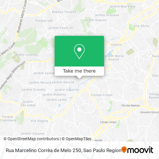 Rua Marcelino Corrêa de Melo 250 map