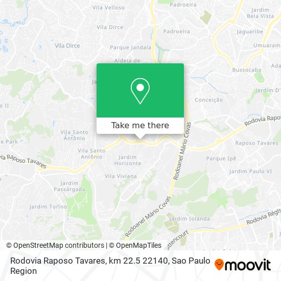 Rodovia Raposo Tavares, km 22.5 22140 map