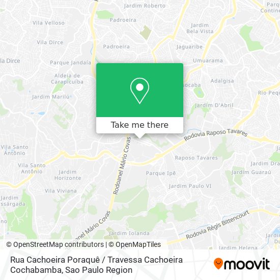 Rua Cachoeira Poraquê / Travessa Cachoeira Cochabamba map