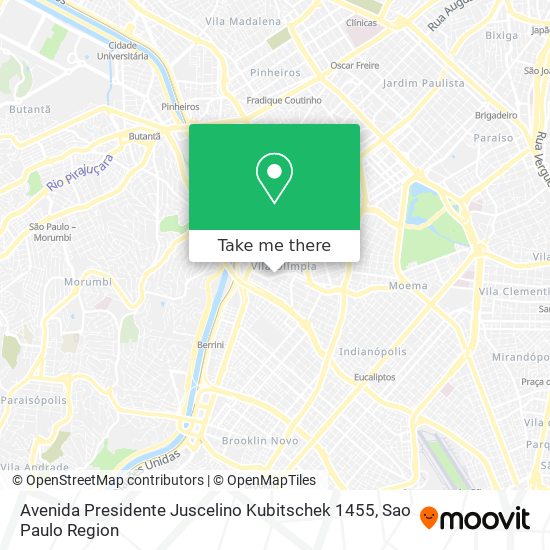 Avenida Presidente Juscelino Kubitschek 1455 map