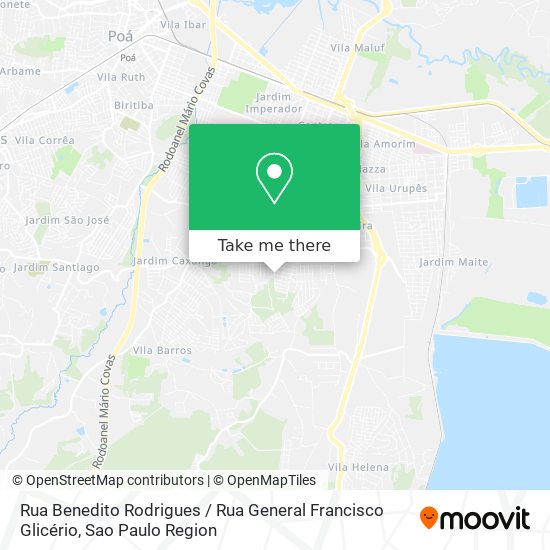Rua Benedito Rodrigues / Rua General Francisco Glicério map