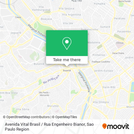 Avenida Vital Brasil / Rua Engenheiro Bianor map