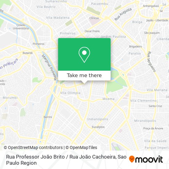 Rua Professor João Brito / Rua João Cachoeira map
