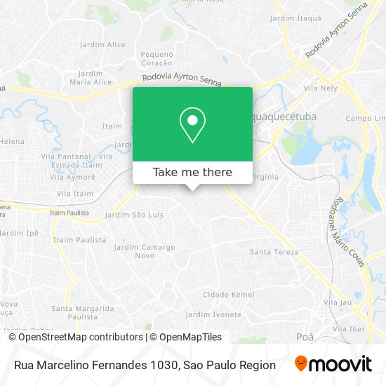 Rua Marcelino Fernandes 1030 map