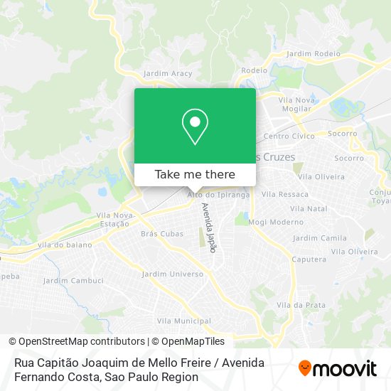 Rua Capitão Joaquim de Mello Freire / Avenida Fernando Costa map