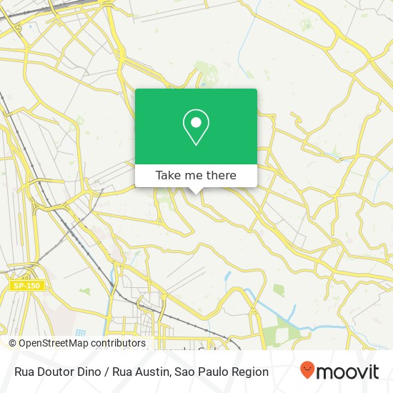 Mapa Rua Doutor Dino / Rua Austin