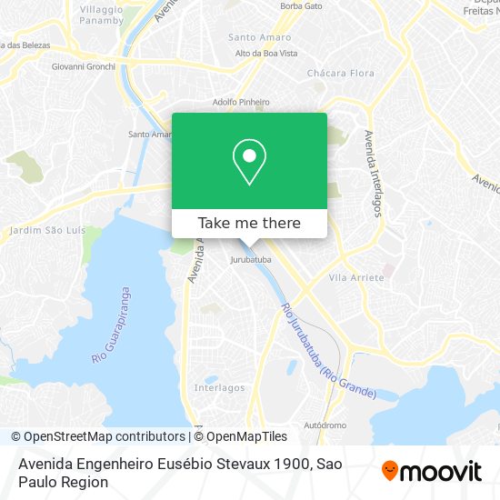 Mapa Avenida Engenheiro Eusébio Stevaux 1900