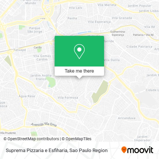 Suprema Pizzaria e Esfiharia map