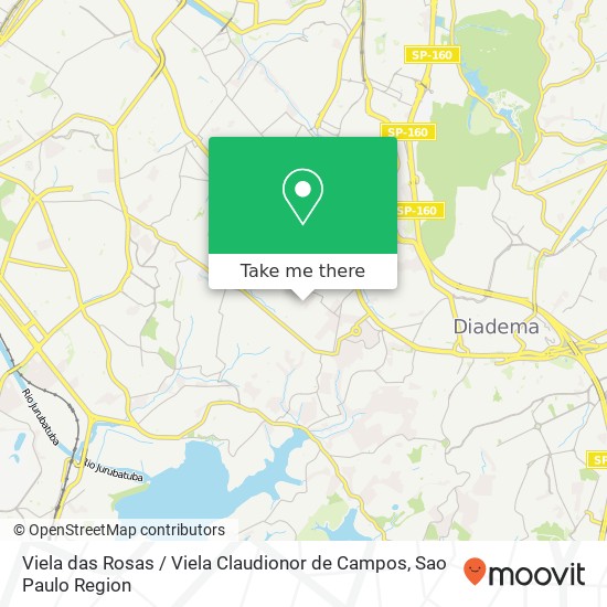 Viela das Rosas / Viela Claudionor de Campos map