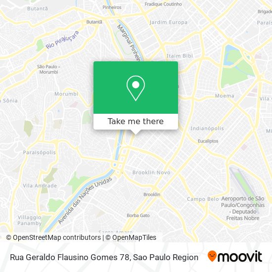 Rua Geraldo Flausino Gomes 78 map