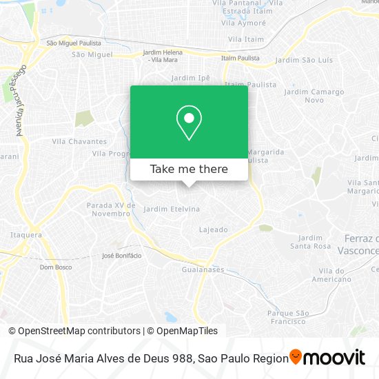 Rua José Maria Alves de Deus 988 map