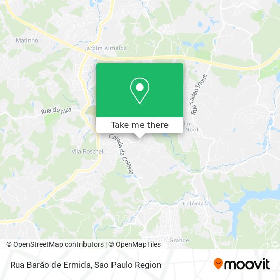 Mapa Rua Barão de Ermida