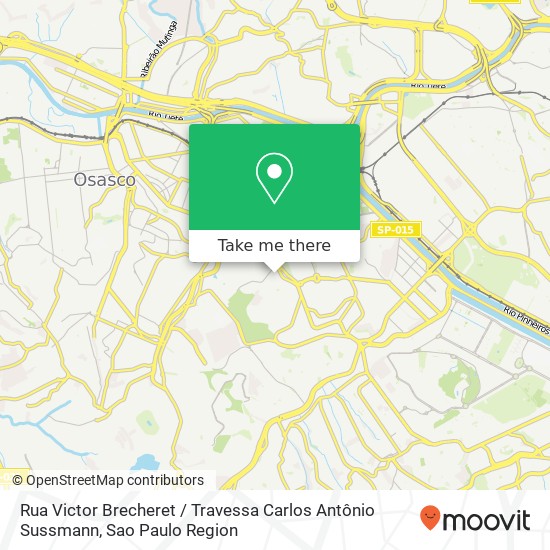 Rua Victor Brecheret / Travessa Carlos Antônio Sussmann map