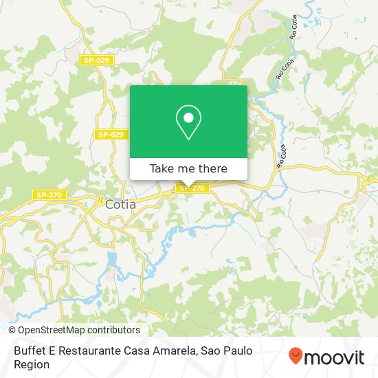 Mapa Buffet E Restaurante Casa Amarela