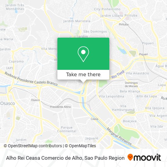 Mapa Alho Rei Ceasa Comercio de Alho